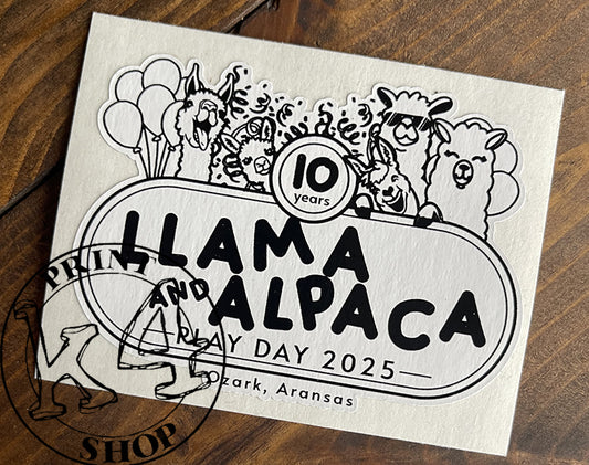 Llama & Alpaca Play Day Sticker